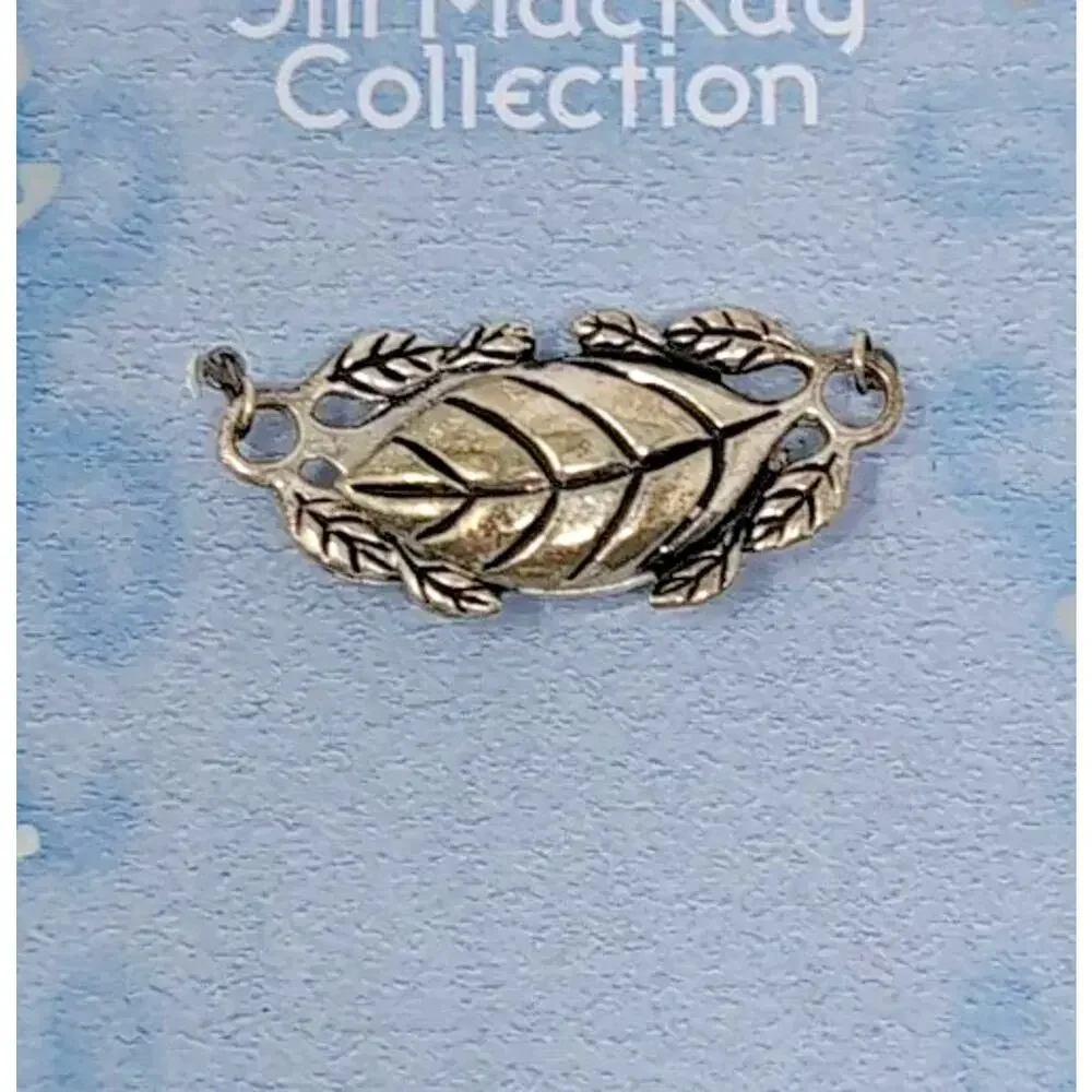 Jewelry Beadwork Supplies Beads Clasps Leaflets‎ Silver Tone Patterns NEW